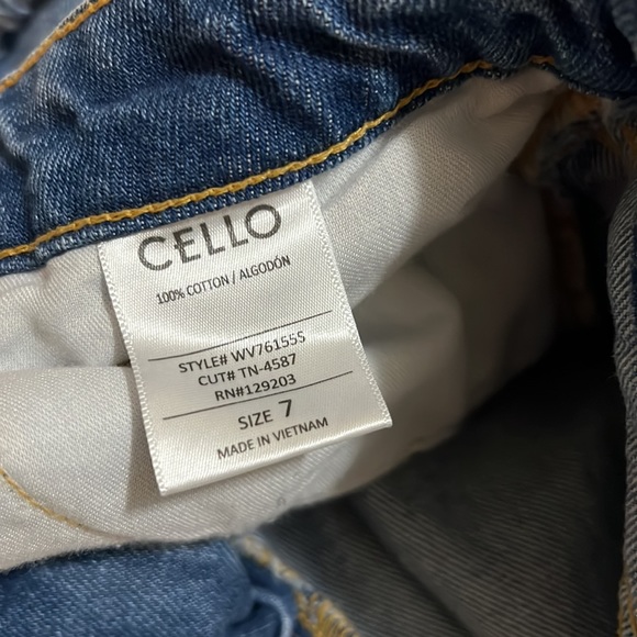 Front / Back Distressed Straight Leg High Waist Denim Jeans Size 7 - Picture 5 of 5